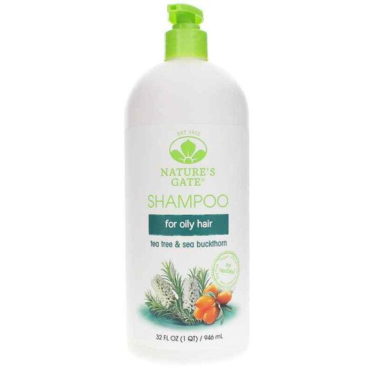 Tea Tree & Sea Buckthorn Shampoo for Oily Hair, Nature's Gate